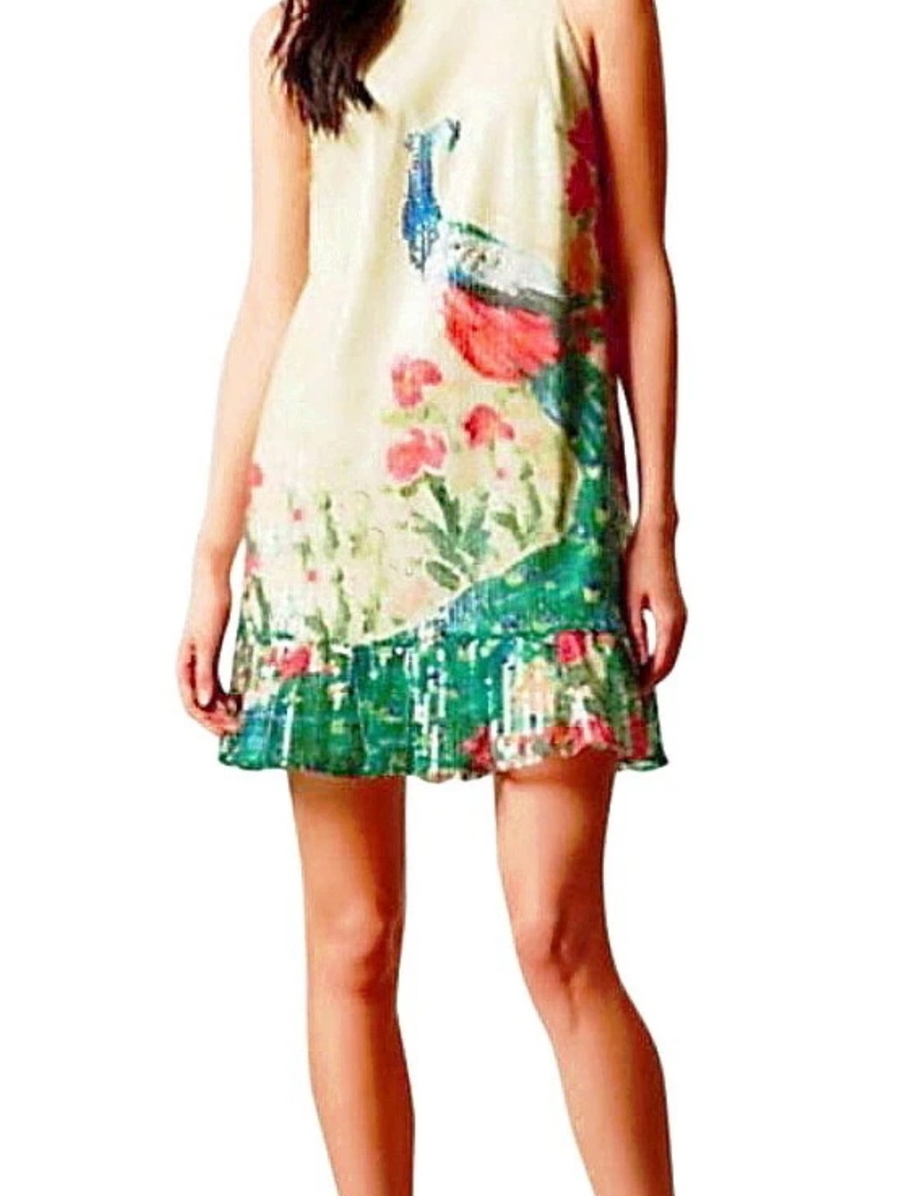 $268 Anthropologie Royal
Plumage Dress
Peacock Allover Sequins